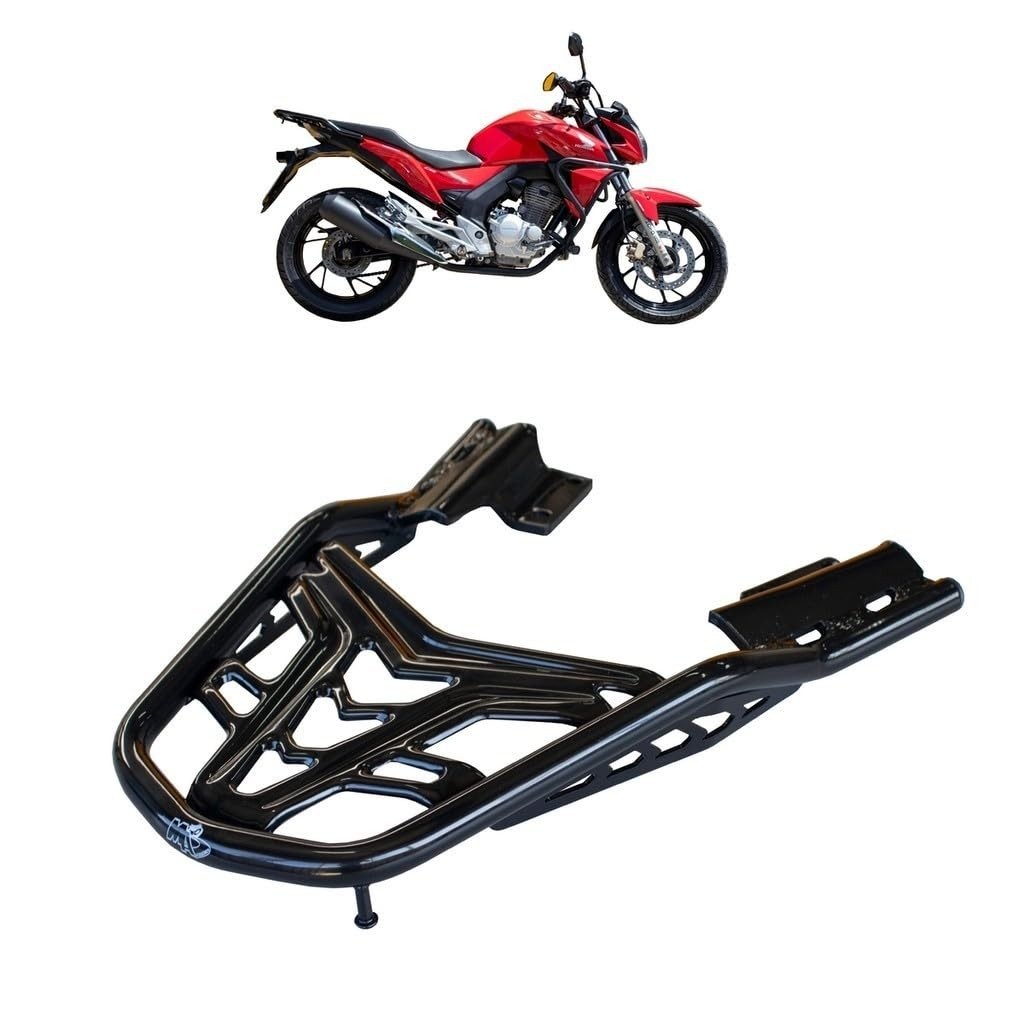 Bagageiro Vision Curto Preto para Honda CB Twister 250 (2016-2023) - Estilo e Praticidade