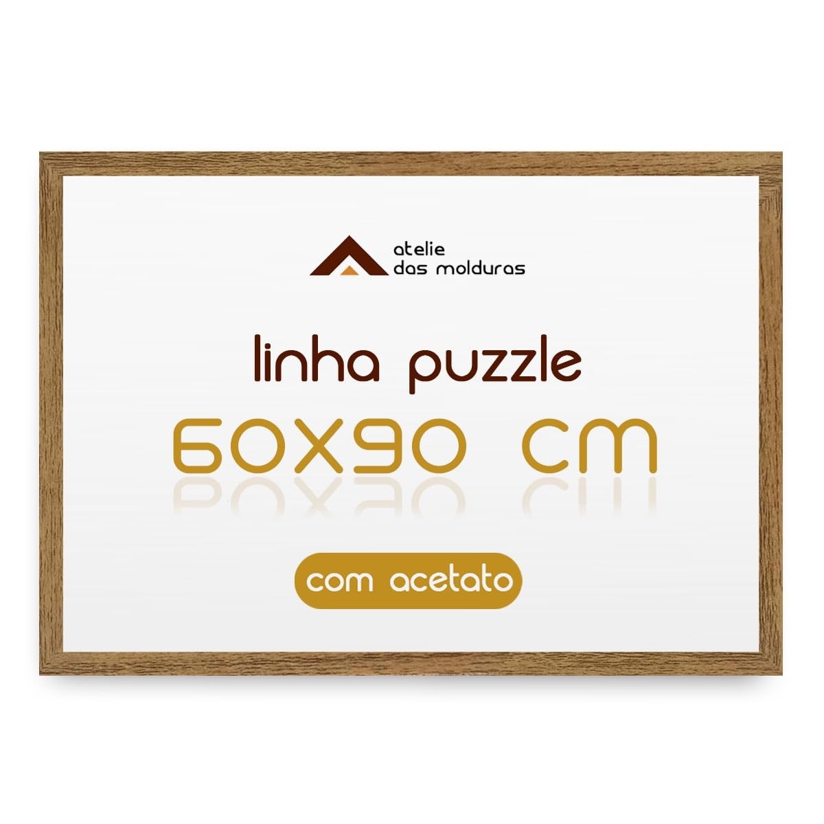 Moldura 60x90 com Acetato para Quadros, Posters e Fotos - Decoração Moderna e Elegante
