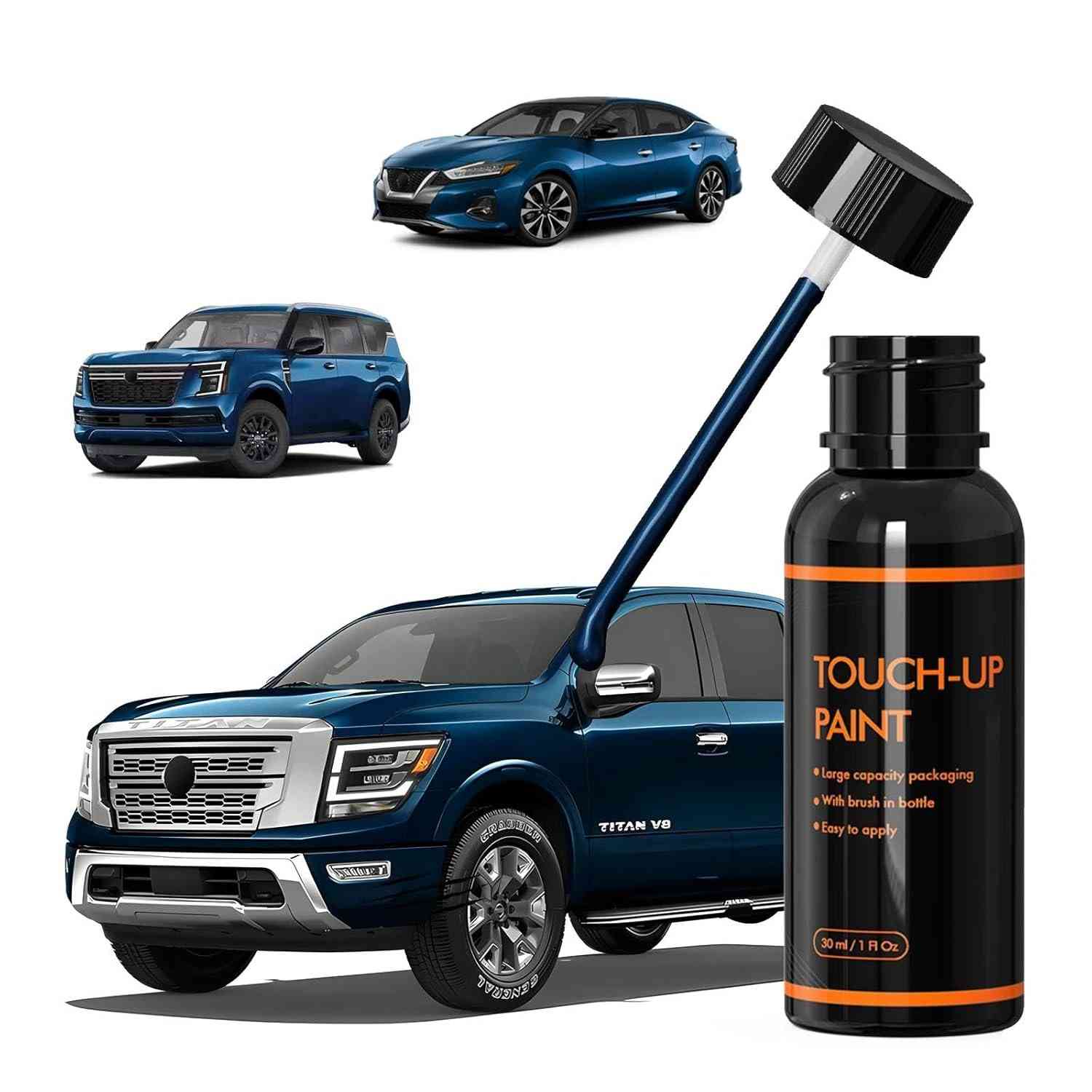 Tinta de Retoque para Carro Nissan - Cor Azul-Marinho (RAB) - Reparo de Arranhões e Lascas
