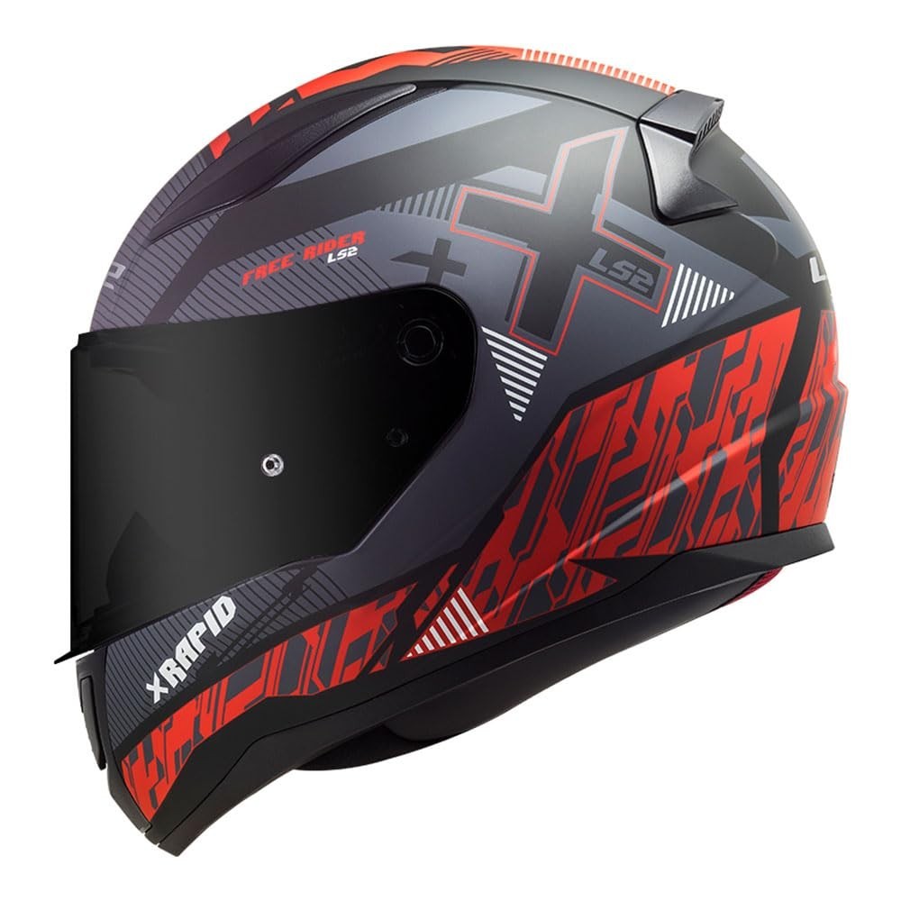 Capacete LS2 FF353 Xtreet Vermelho: Estilo e Segurança para sua Moto