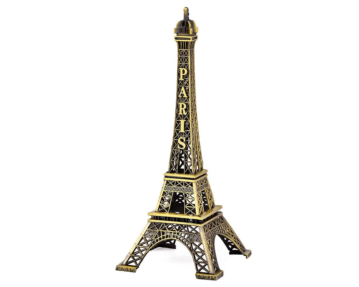 Torre Eiffel Estátua Metálica Bronze - Miniatura Vintage para Decoração e Lembranças