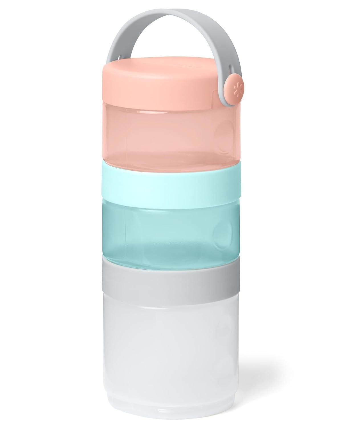Kit Porta Leite em Pó e Snacks 3 em 1 Skip Hop Azul e Rosa - Praticidade e Estilo para o Dia a Dia