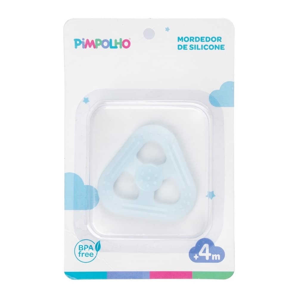 Mordedor de Silicone Triângulo para Bebês - Seguro, Ergonômico e Estimulante