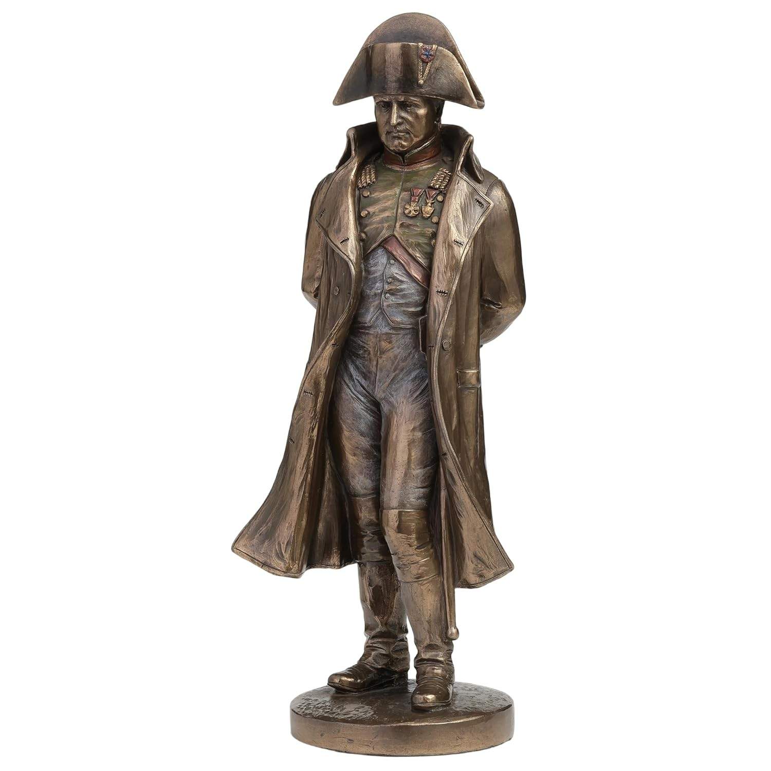 Estatueta Napoleão Bronze com Detalhes Realistas - Escultura Histórica para Colecionadores