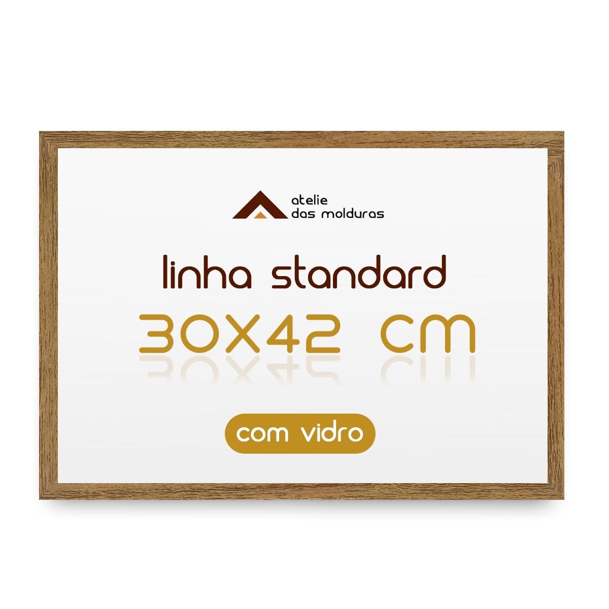Moldura A3 30x42 com Vidro para Decoração de Parede - Estilo Moderno