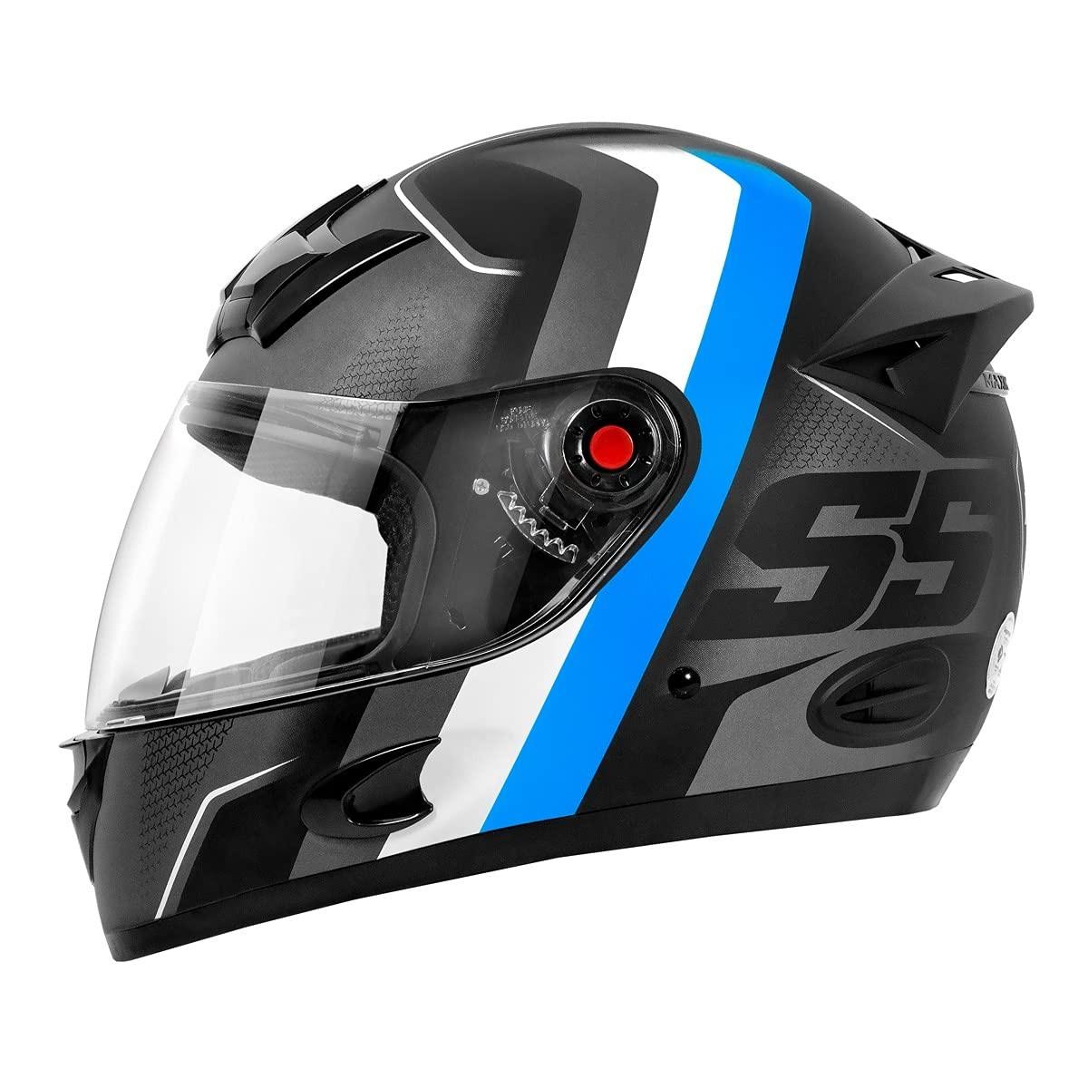 Capacete Mixs MX5 Super Speed Fosco Cinza/Azul - Segurança e Estilo para Sua Pilotagem