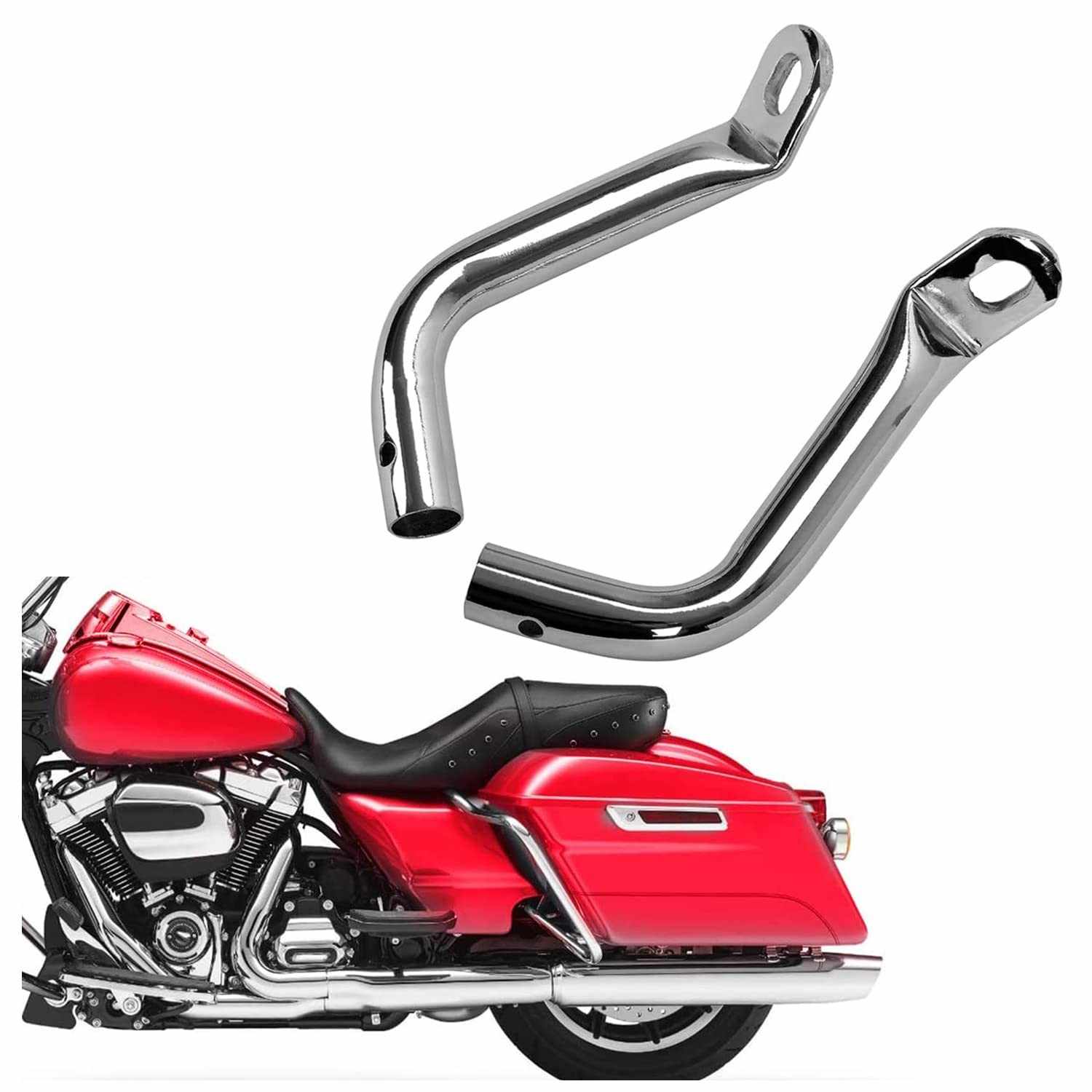 Suporte Cromado para Alforjes Harley Davidson Touring (1993-2013) - Estilo e Segurança