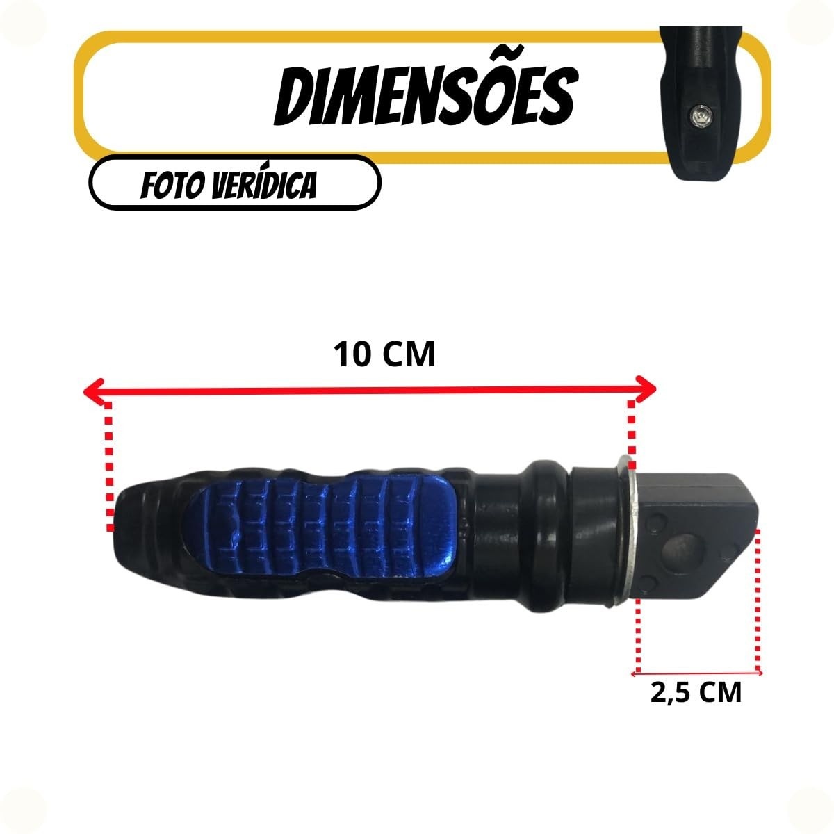Pedaleira Esportiva Universal Alumínio CNC para Moto - Estilo e Conforto