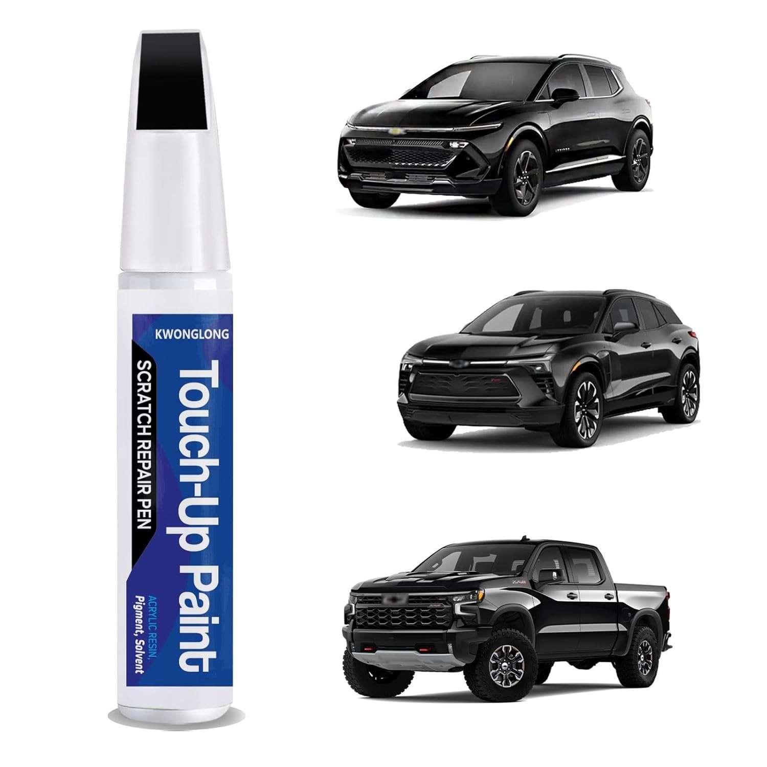 Tinta de Retoque Preto GBA/WA8555 para GMC e Chevrolet - Reparo Fácil de Arranhões em Carros
