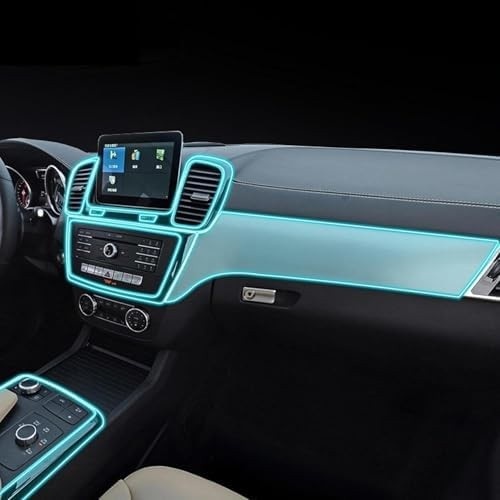 Protetor de Tela GPS TPU Transparente PACSCI para Mercedes-Benz GLE GLS 2015-2019 - Visão Clara e Proteção Invisível