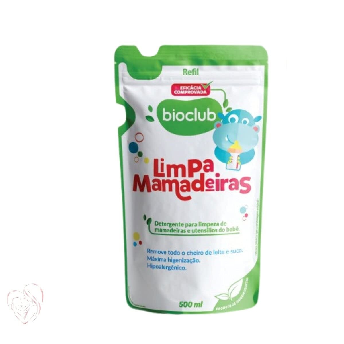 BioClub Detergente Líquido Hipoalergênico 500ml - Lavagem Segura e Eficiente para Máquinas
