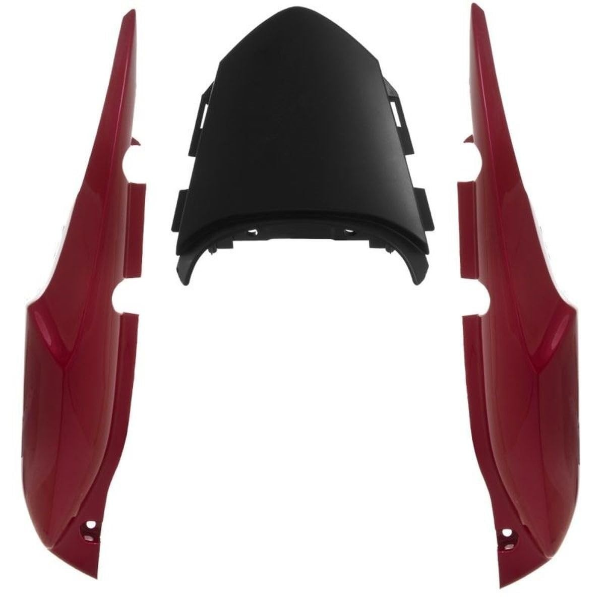 Rabeta Completa Vermelho Pimenta para Honda Titan 150 ESD/EX 2013 e Fan 150 ESI 2013 - Kit 3 Peças