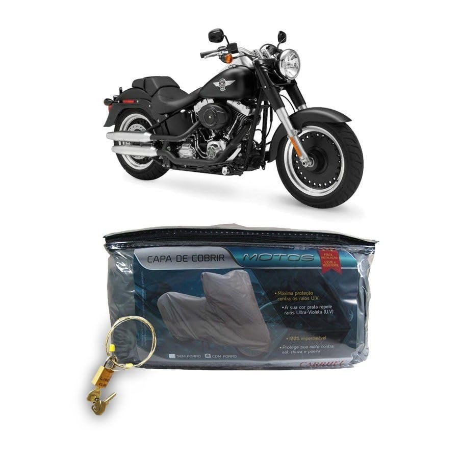 Capa Premium com Cadeado para Harley Davidson Fat Boy GG: Proteção Imbatível!