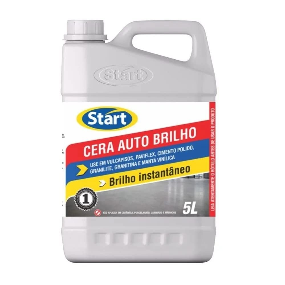Cera Antiderrapante Start 5L - Resina Incolor para Pisos Seguros e Brilhantes