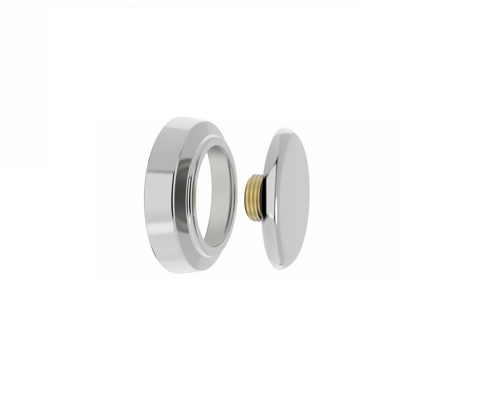 Plug para Canopla em Latão Cromado ABS 1/2" – Conexão Segura e Durável para Instalações Elétricas