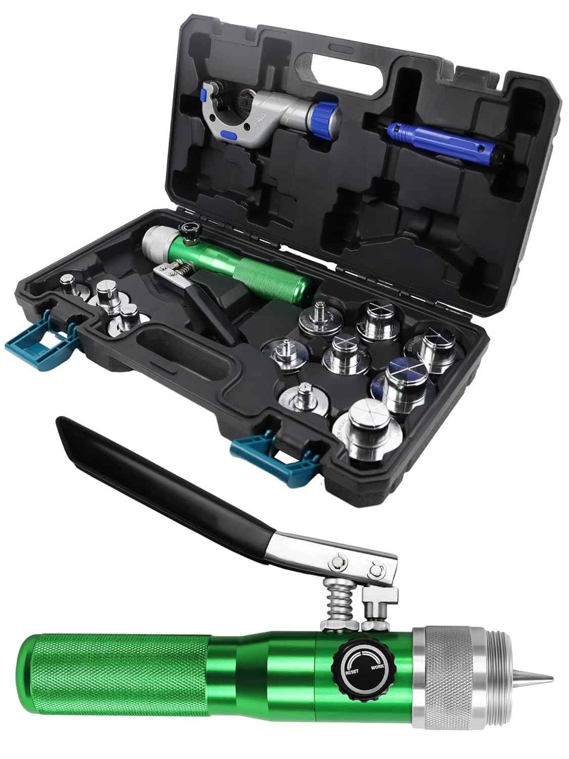Kit Ferramentas SWAGING Hidráulicas HVAC para Tubos de Cobre - Expansão Precisa 3/16" a 1 5/8"