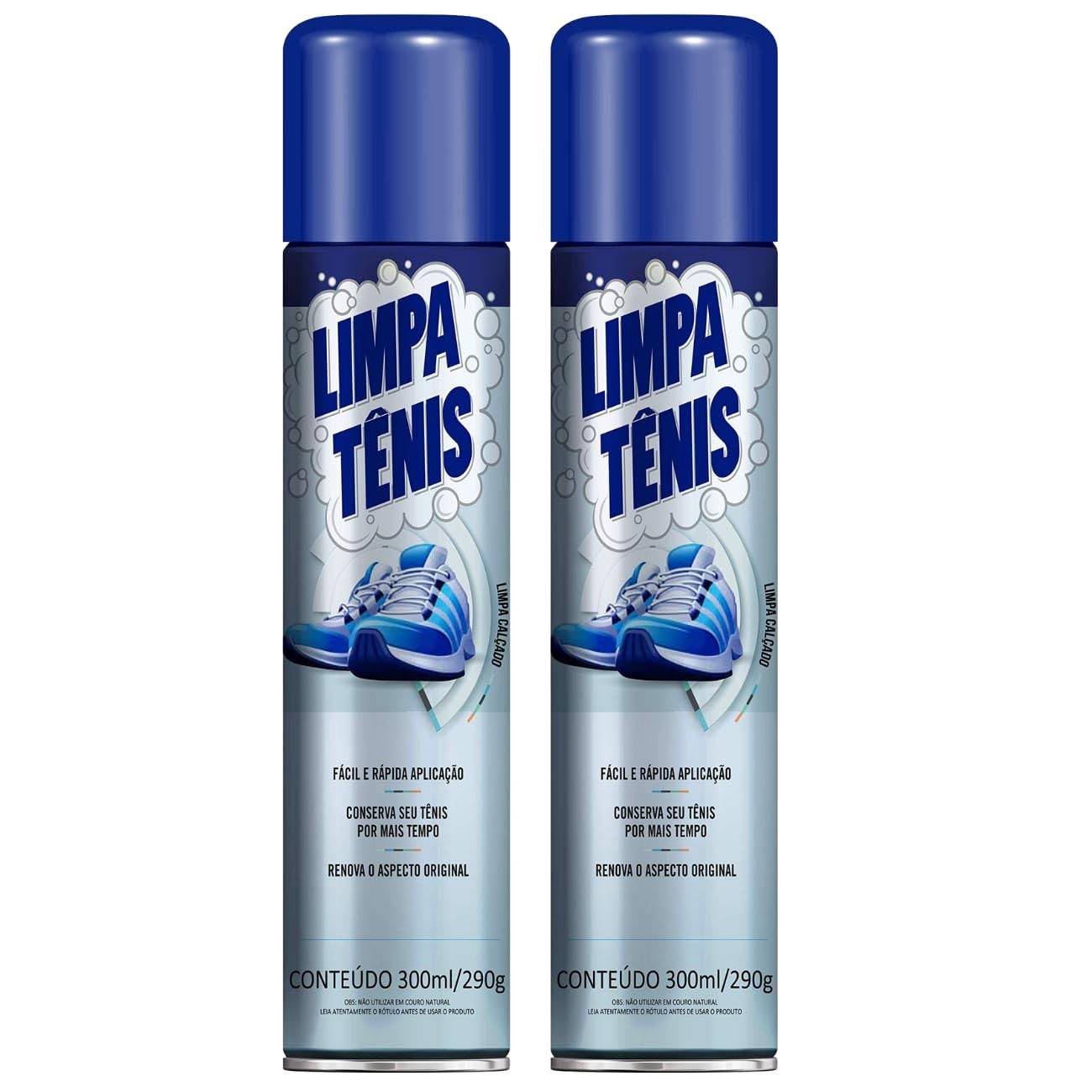 kit 2 Limpa Tênis Premium Espuma Magica para Calcados Petroplus Nylon Borracha Tecido Couro Sintetico