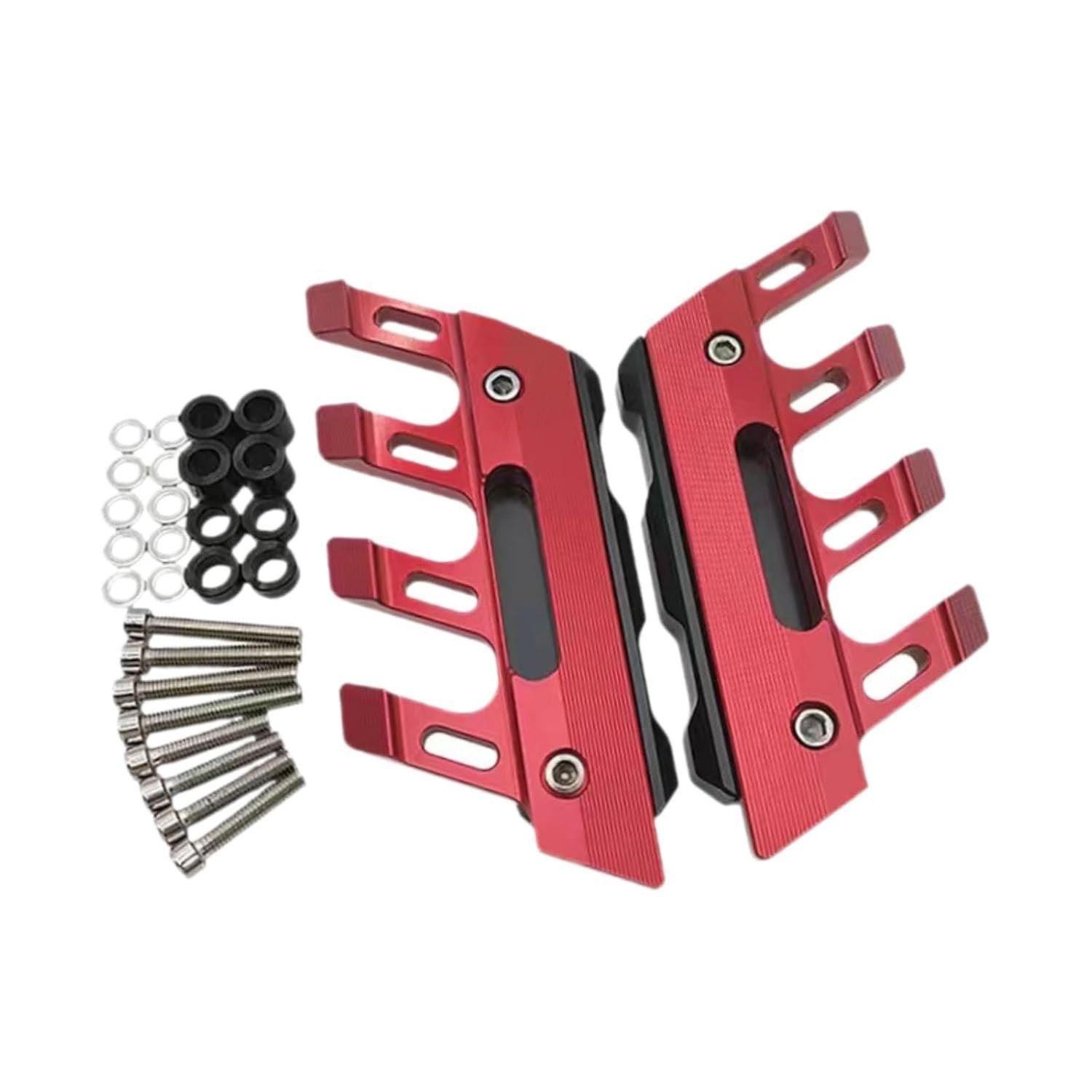 Protetor Lateral para Para-lama Dianteiro de Moto KiBcsLic - Proteção e Estilo para NMAX, XMAX e TMAX (Vermelho)