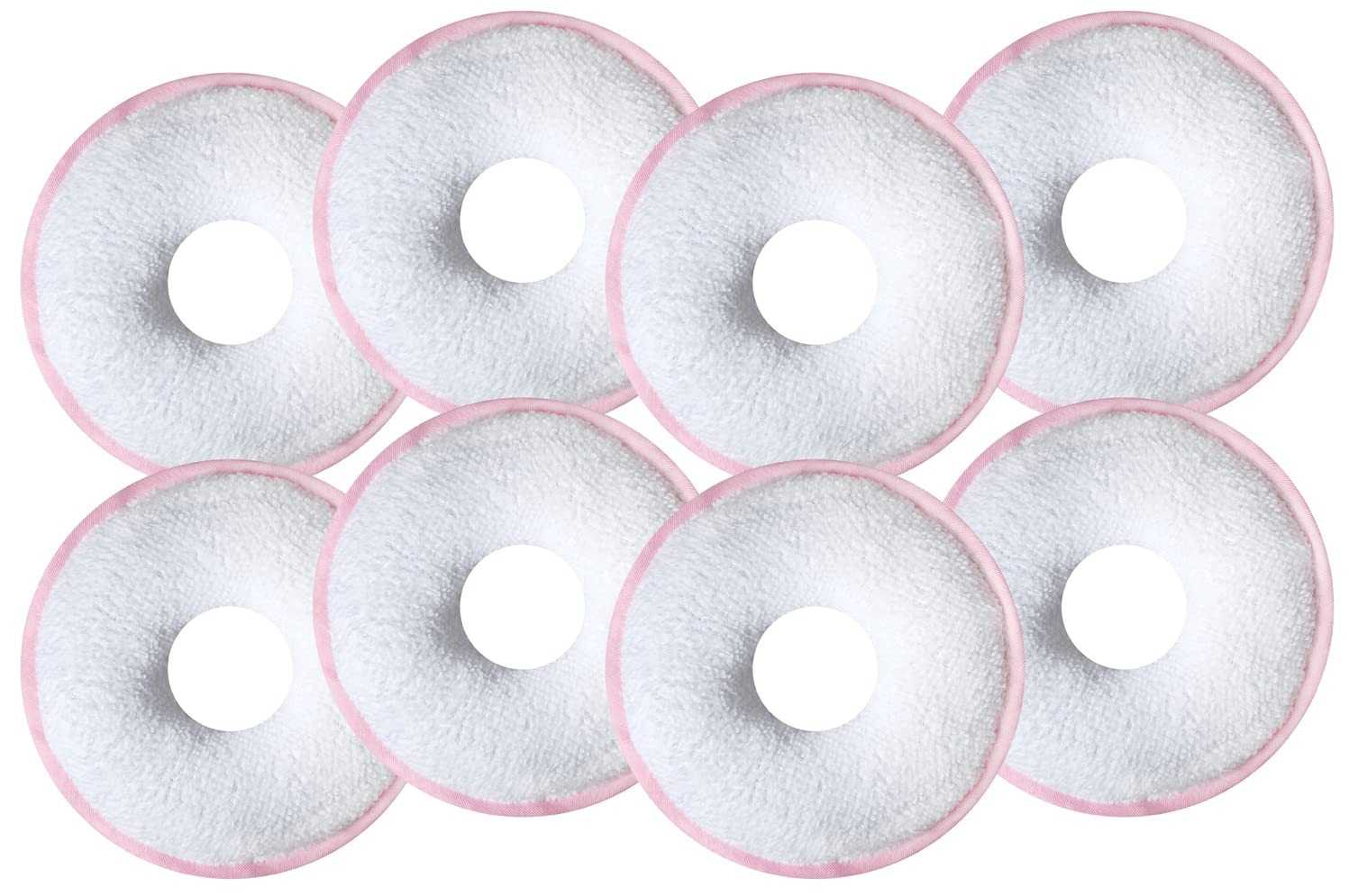 Kit 8 Rosquinhas de Amamentação Laváveis - Absorventes Reutilizáveis para Seios