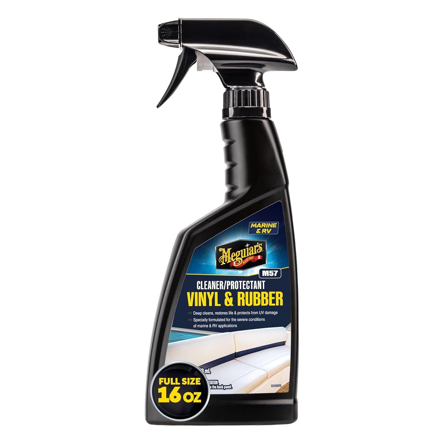 Meguiar's M5716: Limpador e Protetor Premium para Vinil, Borracha e Plástico Marinho/RV