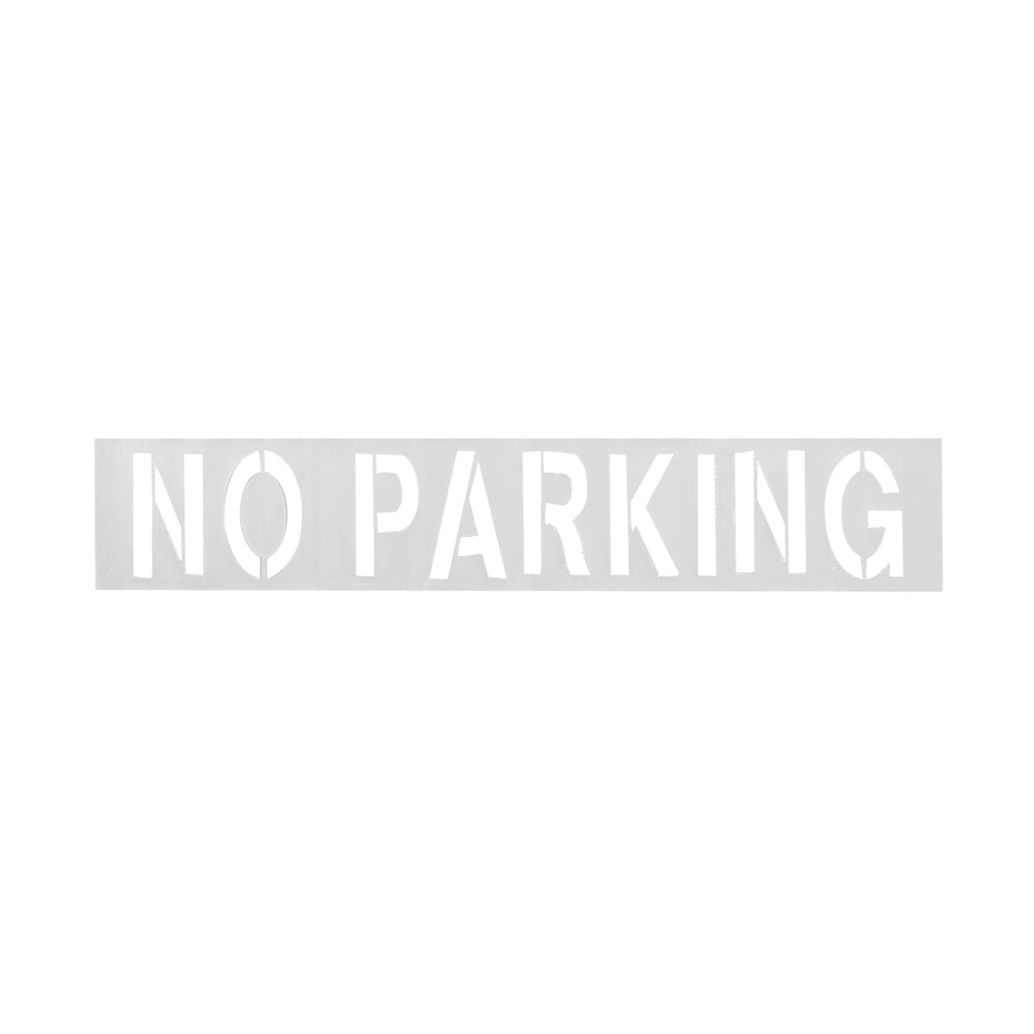 Estêncil "Proibido Estacionar" Mavis Laven: Silicone Premium 89" x 15.8" para Marcações Duradouras