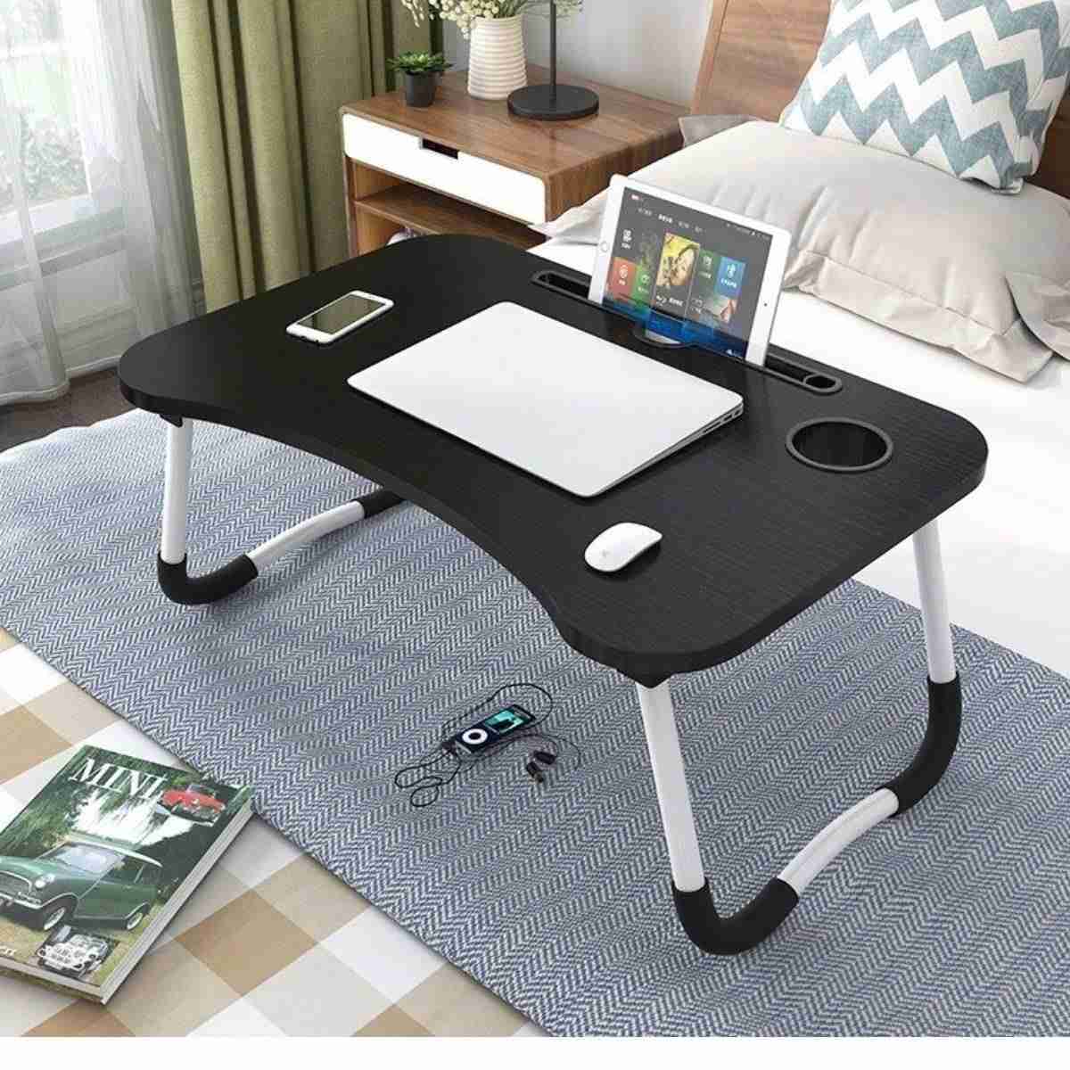 Mesa Portátil em MDF para Estudo e Trabalho - Ideal para Notebook, Cama e Sofá