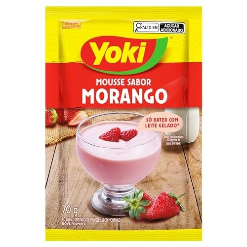 Mistura Pó para Mousse Morango Yoki Envelope 70g