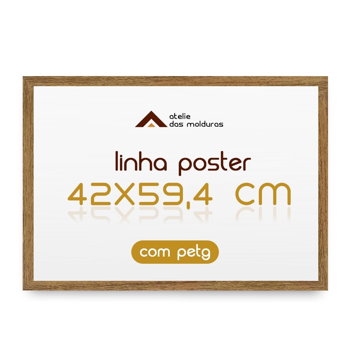 Moldura A2 42x59,4cm com Proteção PETG – Ideal para Quadros, Posters e Artes