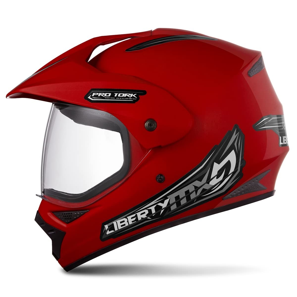 Capacete Liberty Mx Pro Vision Vermelho - Segurança e Estilo para Seu Rolê!