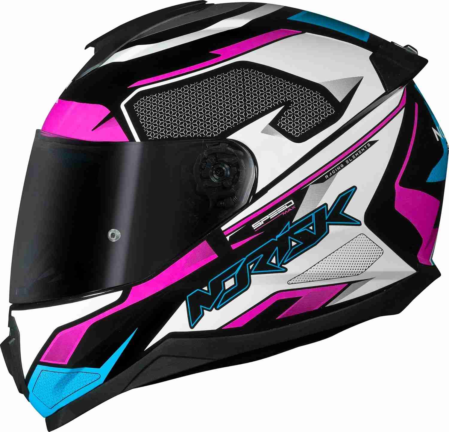 Capacete Norisk Speedmax Blk/White/Pink: Segurança e Estilo para Sua Pilotagem