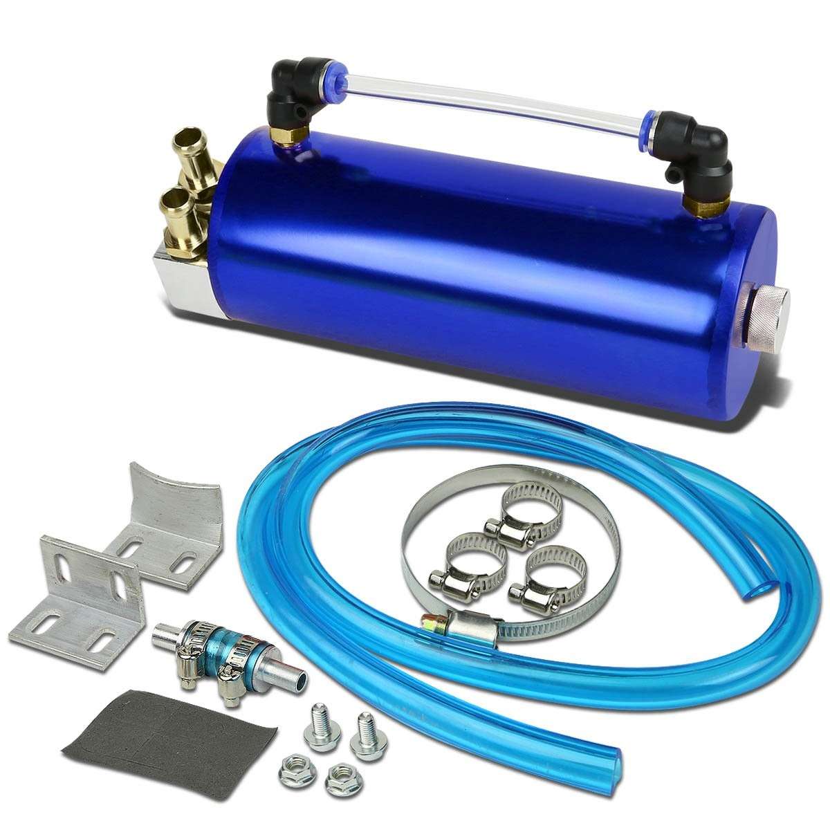 DNA MOTORING Lata de Captura de Óleo OCT-BL em Alumínio Azul - Performance e Proteção para Seu Motor