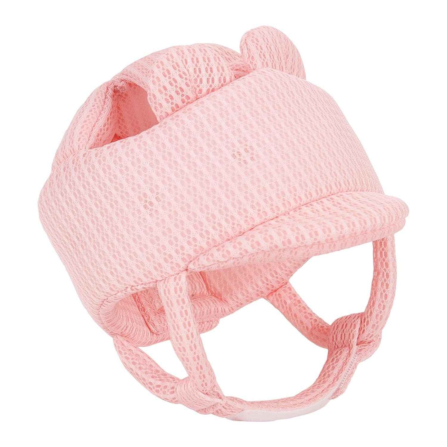 Protetor de Cabeça para Bebê oshhni - Almofada de Segurança Macia Rosa para Andar e Engatinhar