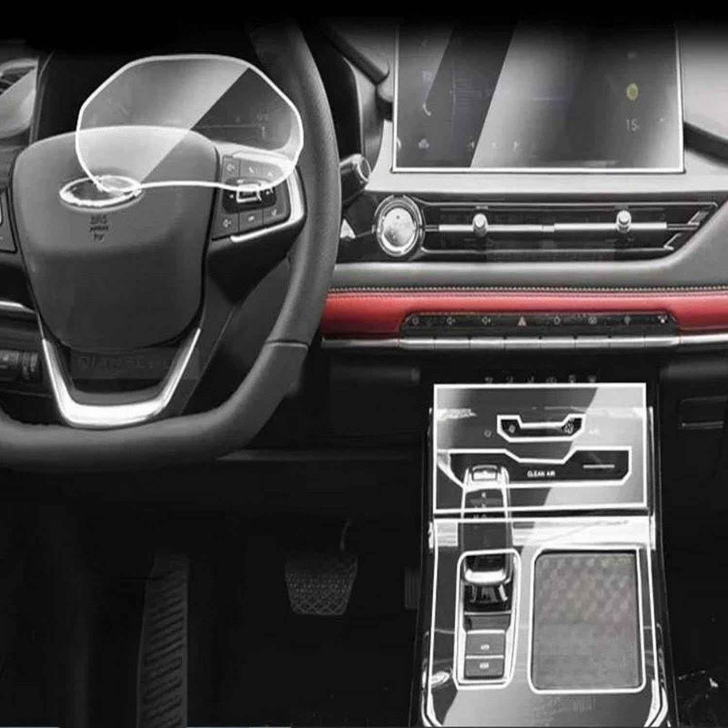 Proteja seu Chery Tiggo 4 Pro: Película TPU Transparente Antiarranhões para Tela GPS