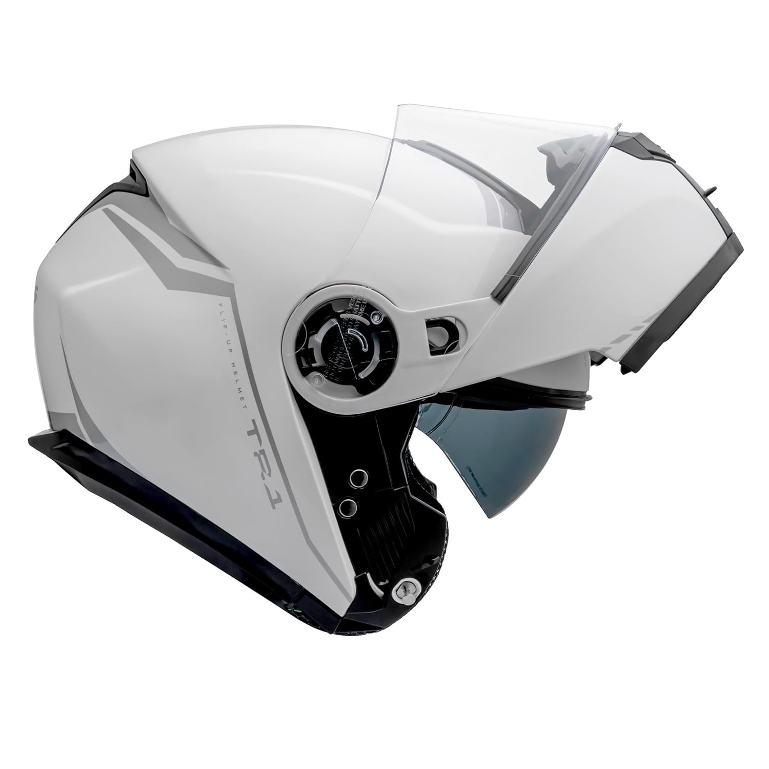 Capacete Robocop Peels TR1 NKD Branco Escamoteável: Segurança e Estilo para Sua Pilotagem