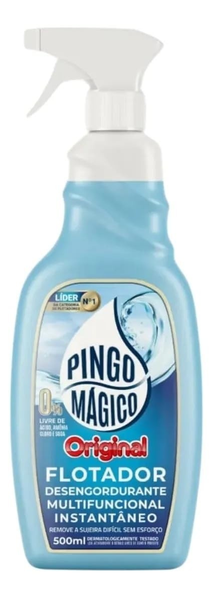 Pingo Mágico Original 1L - Desengordurante Multiuso com Ação Instantânea para Cozinha e Churrasqueira