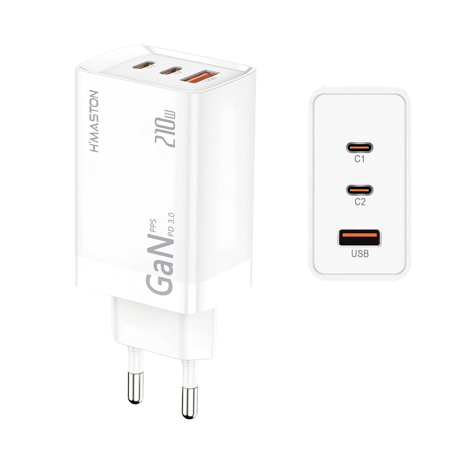Carregador USB-C 210W GAN: Potência Máxima para Todos os Seus Dispositivos