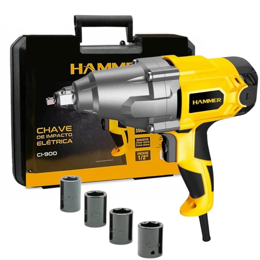 Chave de Impacto Hammer CI900 900W 1/2" - Potência e Precisão para Seus Projetos (220V)