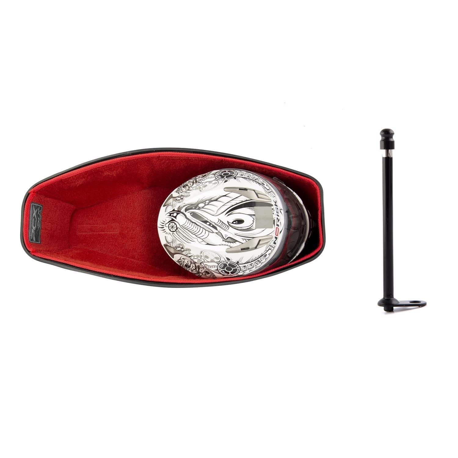 Forro de Baú Vermelho para Honda PCX DLX 19/20 + Antena Logo Cinza - Proteção e Estilo!