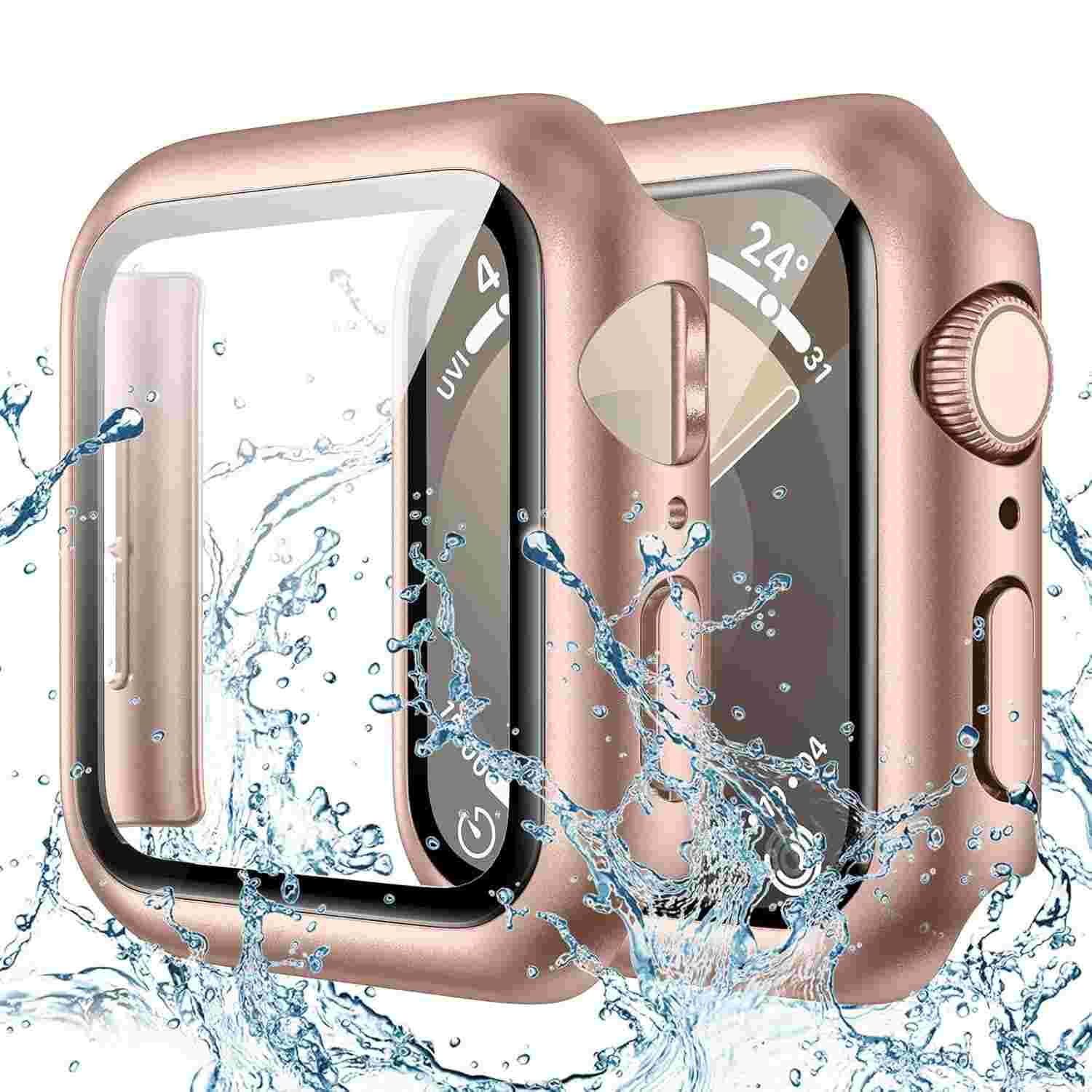 Capa Goton à Prova d'Água para Apple Watch 40mm: Proteção Total com Vidro Temperado