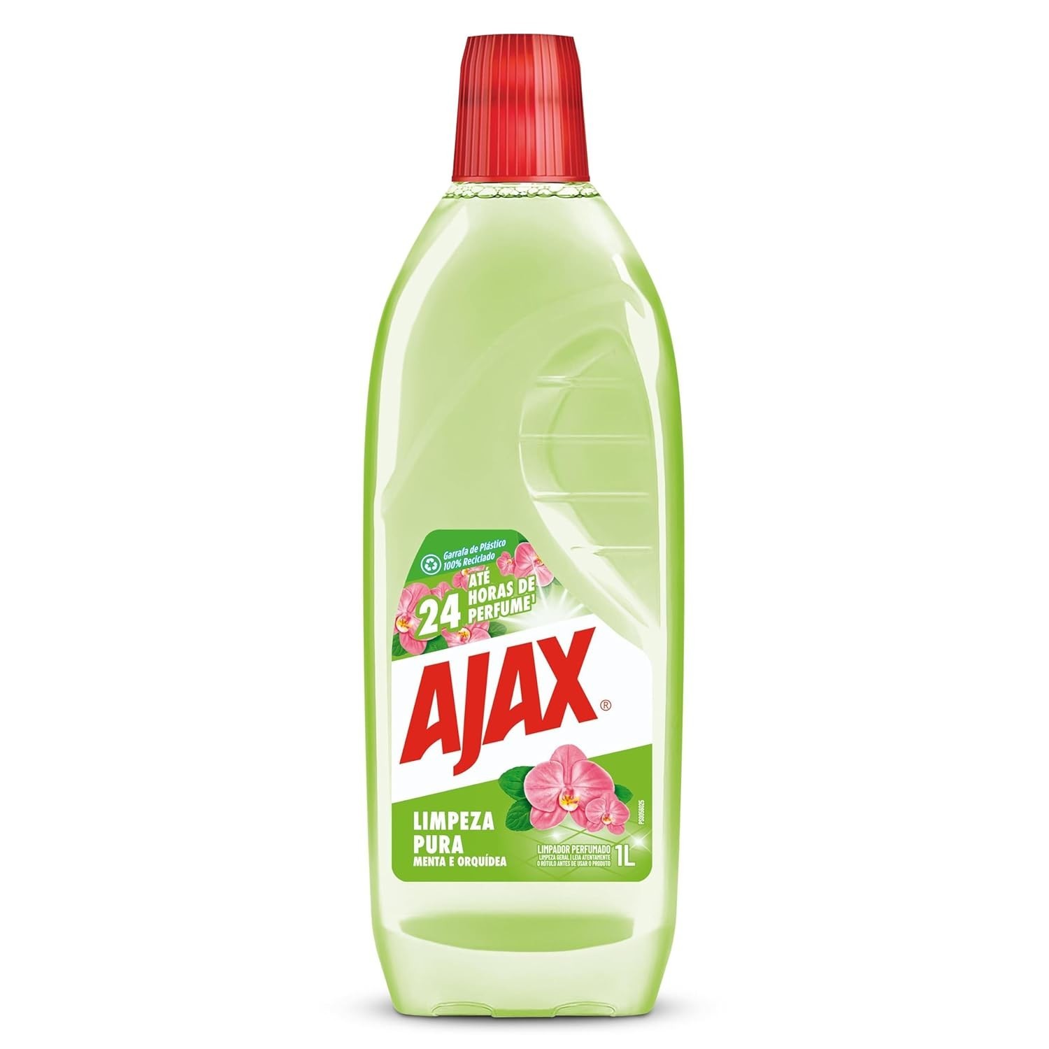 Ajax Limpador Limpeza Pura Menta e Orquídea 1L - Refrescância e Pureza para Sua Casa