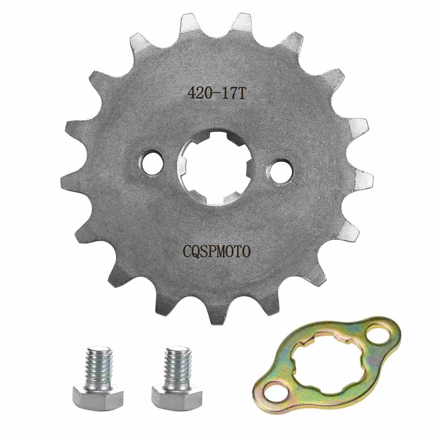 Roda Dentada Dianteira 420 17T 17mm para Motos 50cc a 160cc - Dirt Bike, Mini Bike, ATV e Go Kart