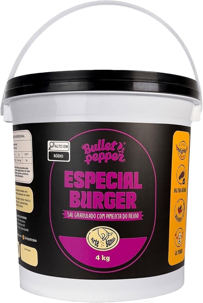 Sal Especial Para Burger 4 Kg Bullet Pepper