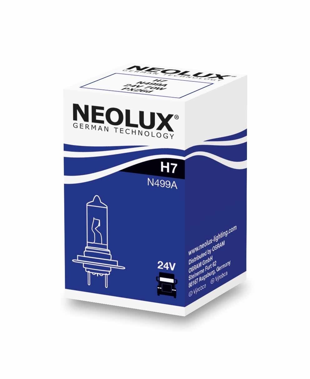 Lâmpada H7 Neolux Standard 24V N499 A: Iluminação Confiável e Segura para seu Veículo