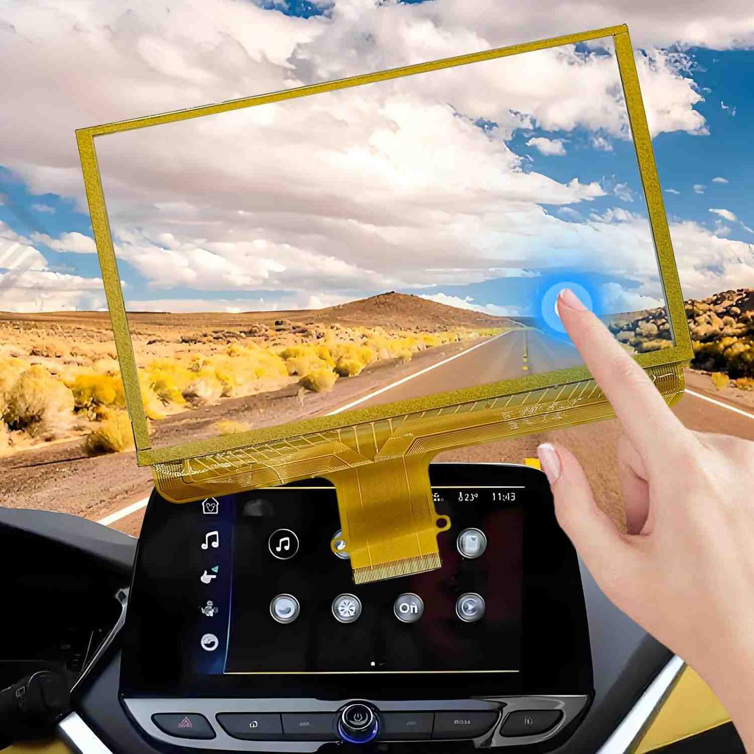 Tela Touchscreen 8" para GMC/Chevrolet - Compatível com Terrain, Sierra, Tahoe e Mais (2014-2019)