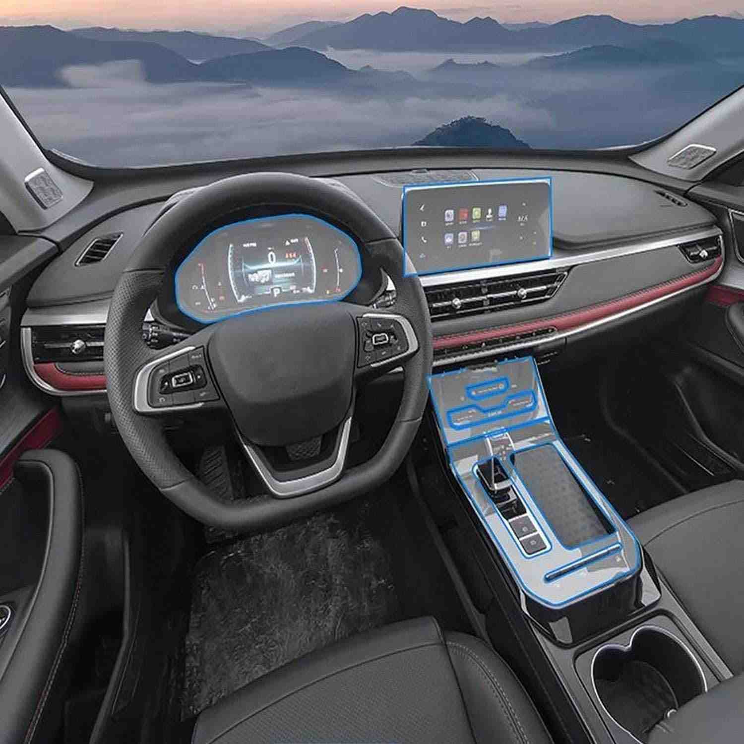 Película Protetora TPU Interior Carro LAVIYE para CAOA CHERY TIGGO 7 SPORT 2024-2025