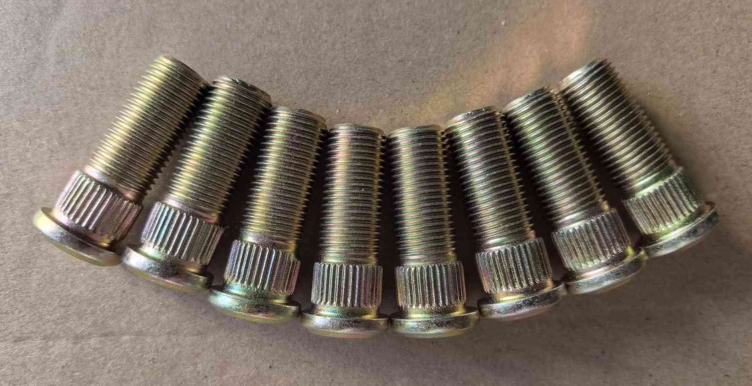 8 Pinos de Roda 1/5.1 cm-20 - Substituição Premium para Cortadores Toro Exmark Lazer Z e Staris