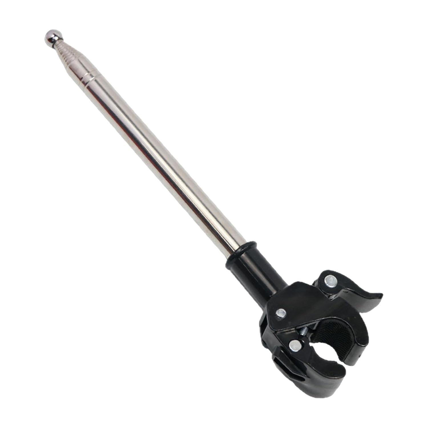 Suporte Ajustável para Mastro de Bandeira de Moto - Aço Inoxidável Resistente e Fácil Instalação
