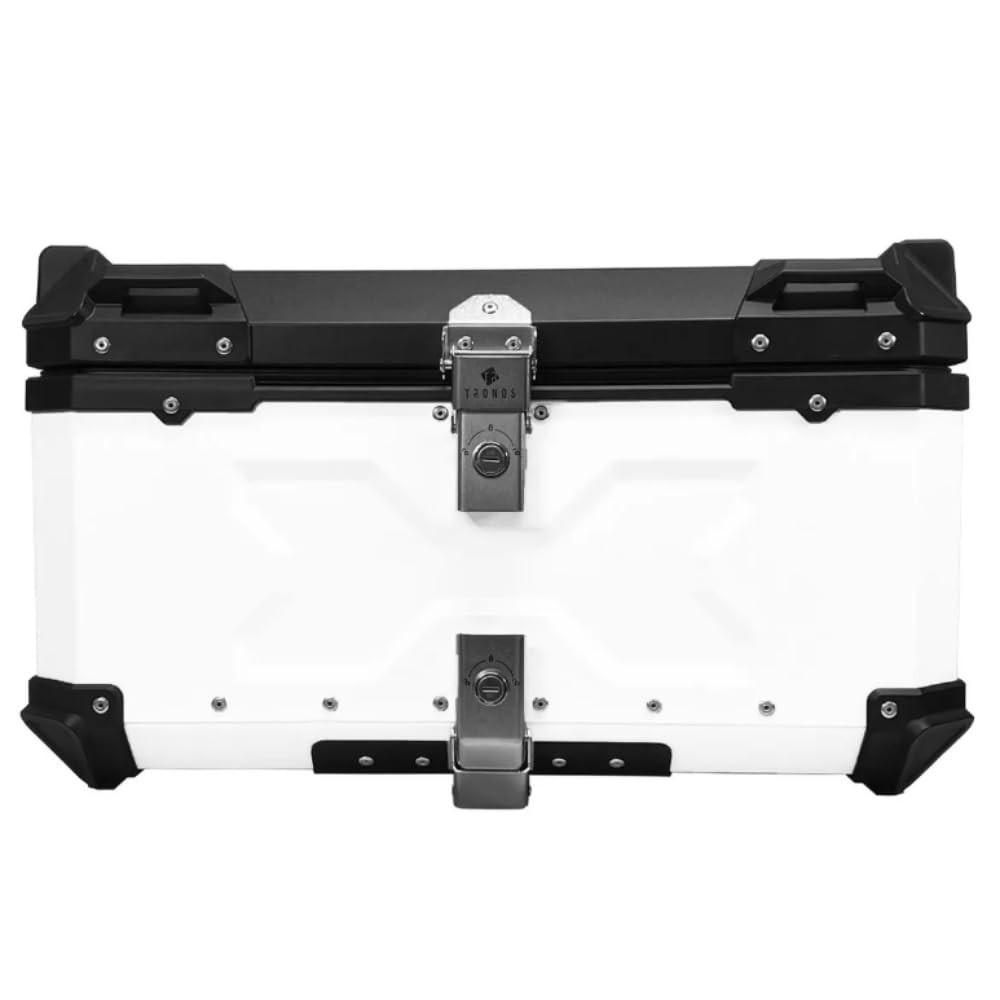 Baú Traseiro Moto Alumínio 60L T-X Tronos - Estilo e Segurança para Sua Viagem