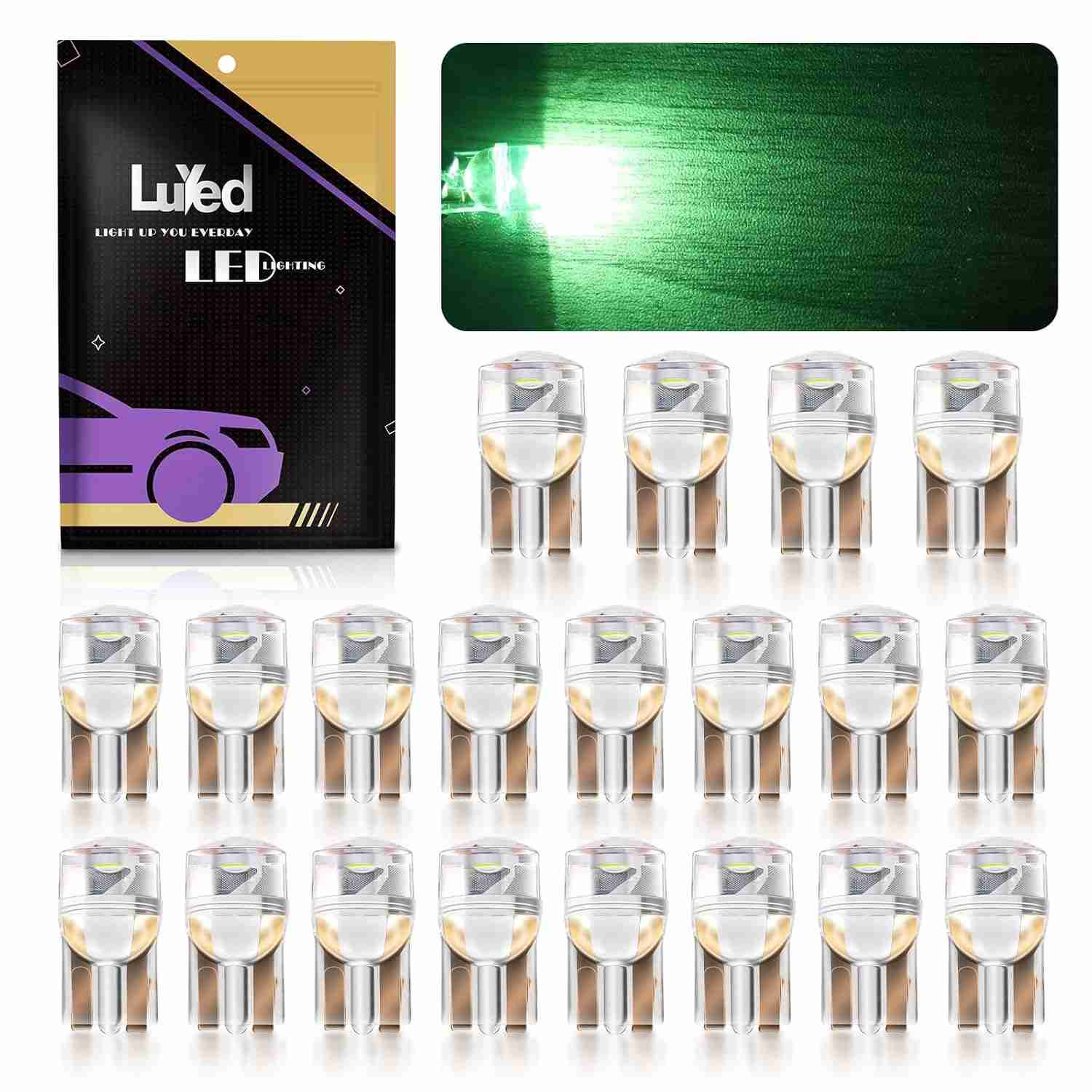 Luzes LED T10 194 W5W: Iluminação Potente e Duradoura para Seu Veículo