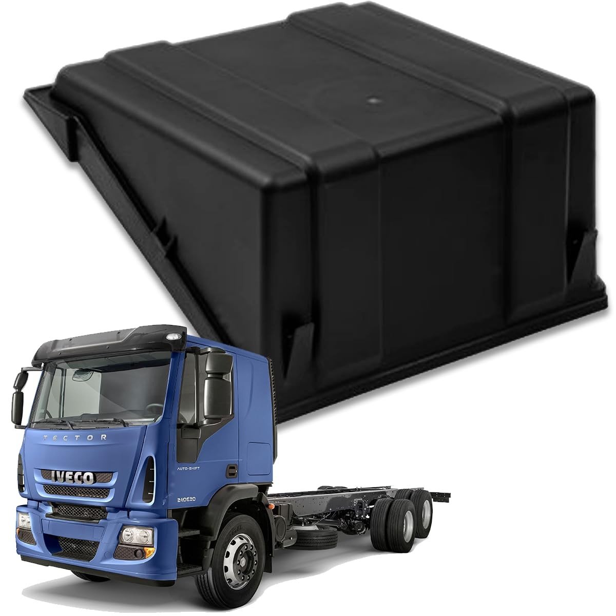 Tampa Caixa Bateria Fabbof para Iveco Cursor, Tector, Cavalino e Eurocargo - Proteção Essencial